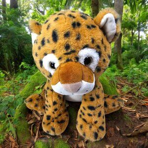 Fiesta Cheetah Cub Plush Stuffed Animal 15 Inch Sitting Toy